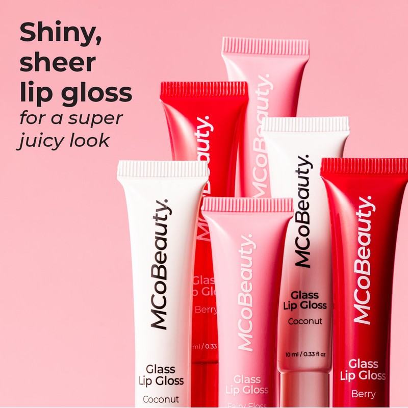 MCoBeauty Glass Lip Gloss 10ml, Coconut