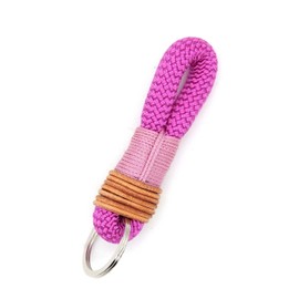 KENSONS for dogs Schlüsselanhänger Little aus Tau in Pink-Rosa | Pretty in Pink | Schlüsselband | Lanyard für Männer und Frauen - mit Liebe HANDGEMACHT | Geschenk | Valentinstag | Geburtstag