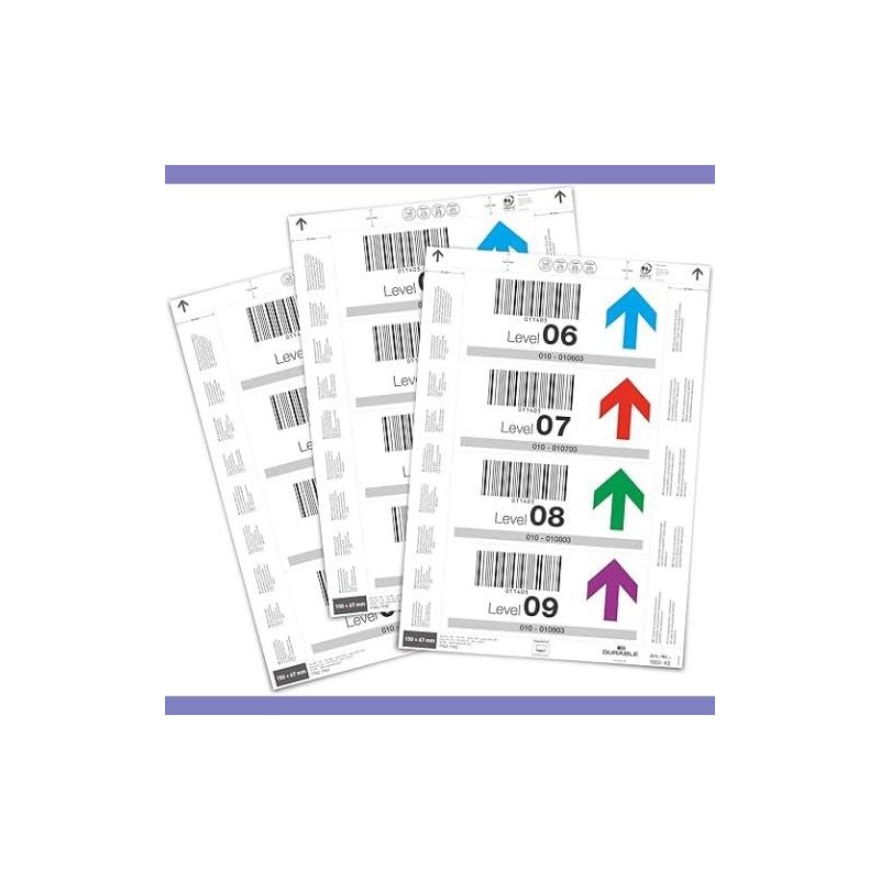 Durable Insertion Labels 150 x 67 mm for Label Pockets,