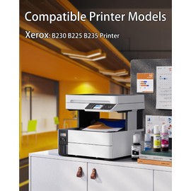 K-ZIN B230H B230 Black Toner Cartridge(with Chip) Compatible with Xerox B225 B235 B230 Toner Cartridge Replacement for B230 B225 B235 Printers 006R04401 006R04400 B225H B235H(6000 Page,Black 1-Pack)