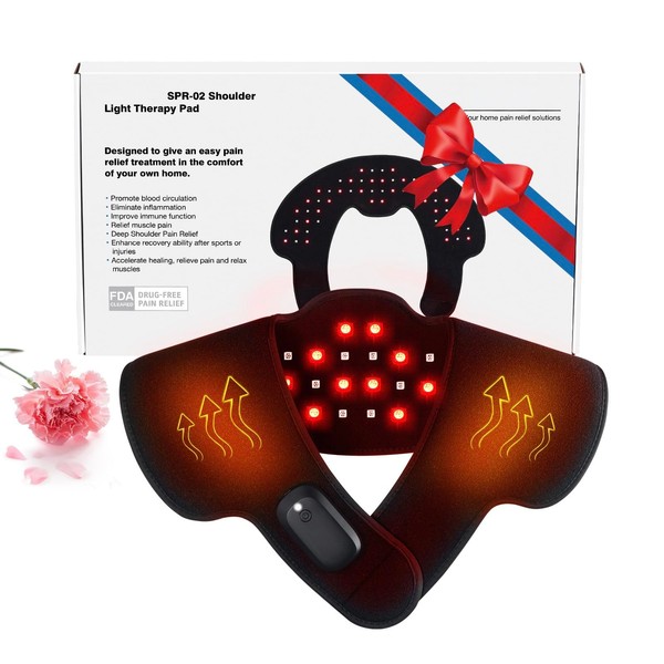 PEEWF Shoulder & Neck Light Therapy Pad – 28 Red