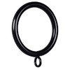 JushengXMX 48 Pcs Black 1.5-Inch Inner Diameter Metal Curtain Rings with Eyelets,Fits Up to 1 1/4-Inch Rod