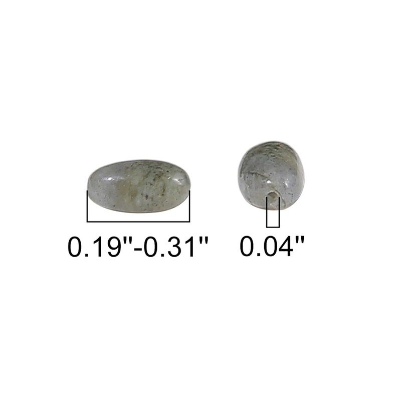 BEADIA - abalorio de piedra de espectrolita irregulares naturales para