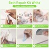 Tub Repair Porcelain Repair Kit, Crack Repair Kit for Bathtubs,