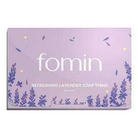 Fomin Antibacterial Soap Sheets for Hand Washing - Lavender - Plastic-Free, Travel Size, Moisturizing Camping Mini Soap - Pack Size: 100 Sheets (1 Pack)