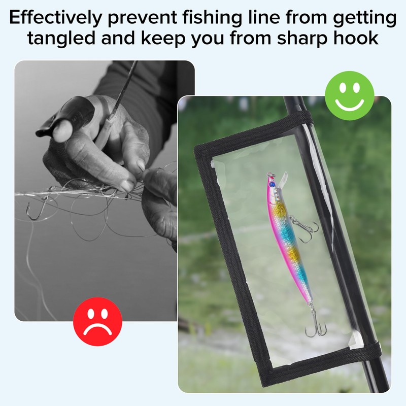 OROOTL Fishing Lure Wraps, 10 Packs Fishing Hook Covers Durable