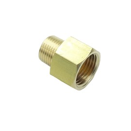 CDQBWKJGFJ 1 Piece 3/8 NPT Male x 1/2 NPT Female Pressure Gauge Reducer Adapter Brass Pipe Fitting Adapter