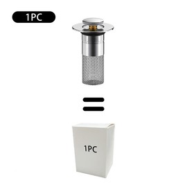 Bathroom Sink Stopper Hair Catcher, Universal Pop Up Sink Drain Filter with Stainless Steel Filter Basket, Bathroom Sink Drain Strainer:_1 PC