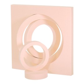 YOKIVE 1Set Photography Background Props Set, Hard Foam Photo Props | Geometric Cube for Photo Shoot (Beige, Round Combination)