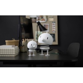 Hoptimist Speaker, Bluetooth Speaker Design, Wireless, Music Box Children & Adults, 10 x 10 x 15 cm, Large, Soft White