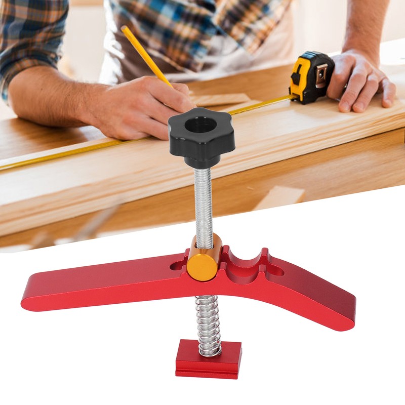 Woodworking T Track Hold Down Clamp Workbench Adjustable Chute Aluminum