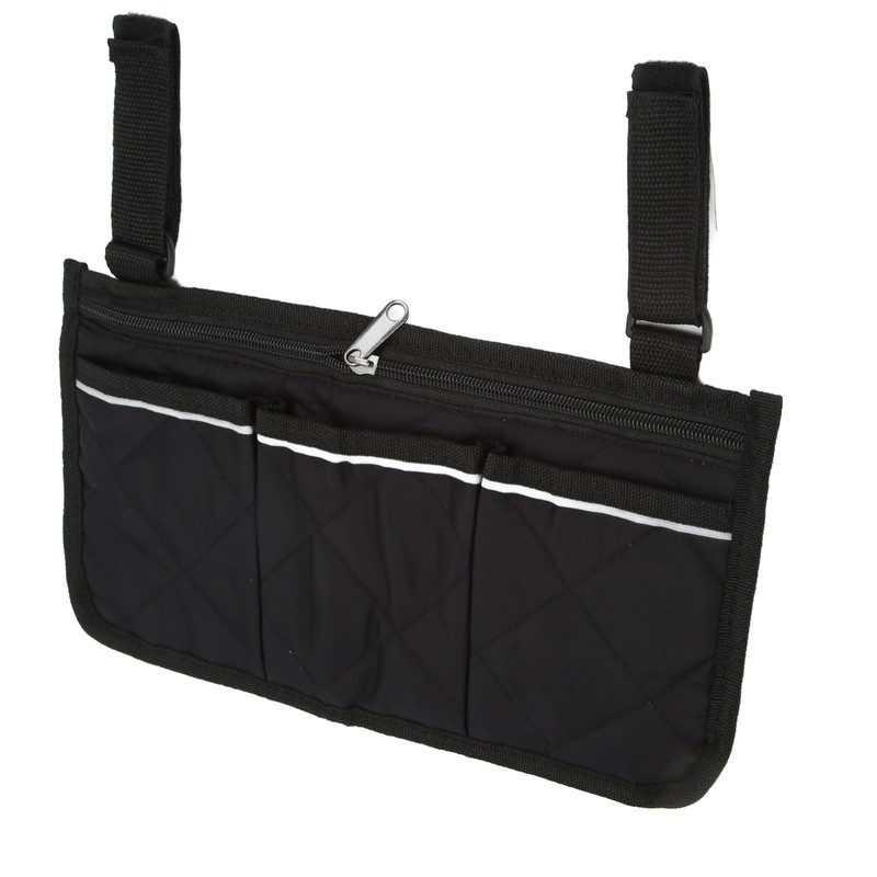 Wheelchair Side Hanging Storage Bag Multi Pocket Armrest Pouch Bag