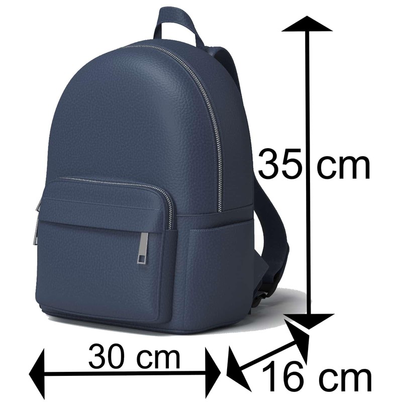 KMISSO Women's Backpack Vegan Leather Versatile Practical 30608, silver colours