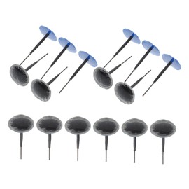 Mobestech Tire Repair Plugs 24pcs Black Mushroom Nail Patches for Tubeless Tyres Versatile Auto Repair Kit