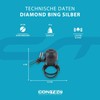CONTEC Bike Bell Diamond Bing Bike Bell Rubber Ring 26mm
