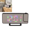 Digital Clock RGB LED Large Screen Mirror Projection Multifunctional Table