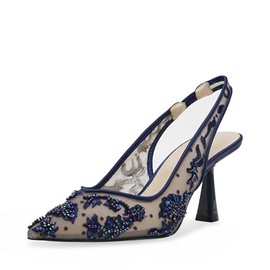Betsey Johnson Women's Nikki Pump, Navy, 8.5