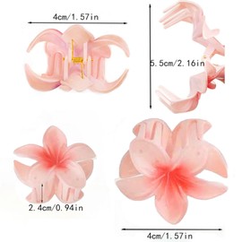 6PCS Matte Hair Clips Thick Thin Curly Straight Long Hair Non-Slip Hair Claw Clips Strong Hold Medium Hair Grippers Small Hair Clips