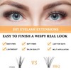 B&Q Individual Eyelash Clusters 280Pcs D Curl 30D 40D Lashes