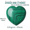AWARDSEN 60 mm Malachite Large Heart Crystals Gemstones Gifts for
