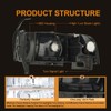 DimFlux LED DRL Headlight Assembly, Compatible with 1994-2001 Dodge Ram
