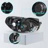 TUSDAR Headlight Assembly Replacement for 2007-2011 Hyundai Accent Driver and