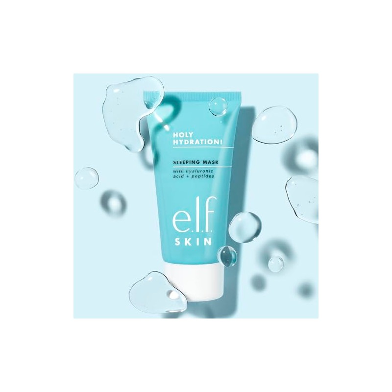 e.l.f. Holy Hydration Sleep, Ultra-Hydrating Dual-Use Face Mask, Replenishes Nourishes