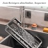 Hanging Sink Organiser, Sink Organiser with Drain Pan, Kitchen Sponge