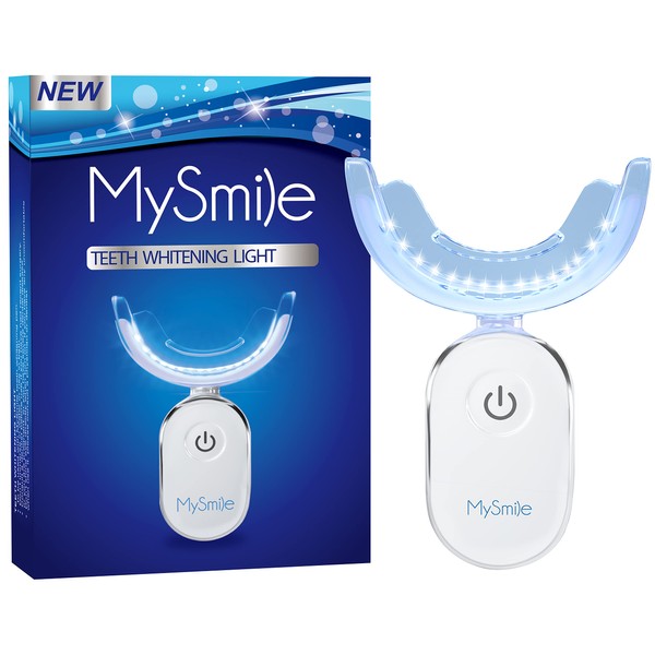 MySmile Teeth Whitening Light,10 Minute Treatment Teeth Whitening Products,28x Powerful Blue LED Light for Whitening Teeth,Natural Teeth Whitening Sensitive Teeth,Helps Remove Stains - 1Pcs Blue Light