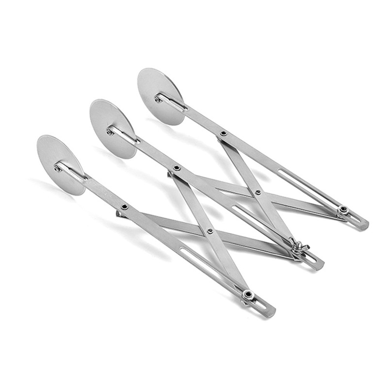 3 Wheel Stainless Steel Pizza Knife Wheel Knife Cutter Adjustable