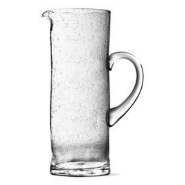 TAG Bubble Glass Clear Glass Tall Pitcher, 4.5L x 4.5W x 12.0H Inch, 68 oz, Clear