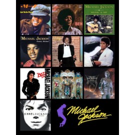 MICHAEL JACKSON album cover discography magnet (3.75" X 4.75")