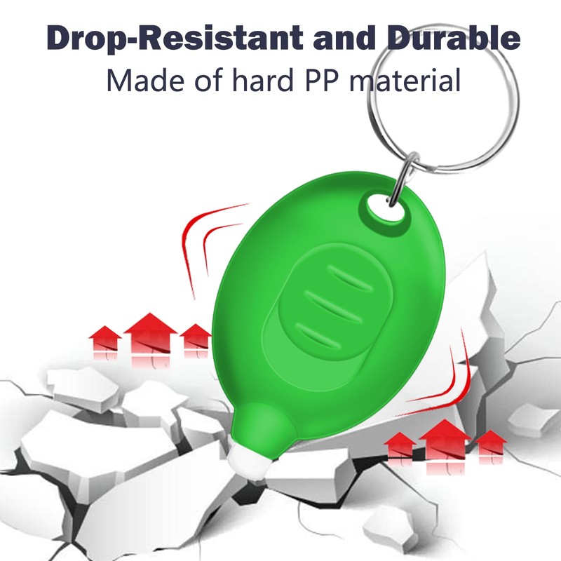 Daemson Mini LED Green Light Keychain Flashlight, Small Keychain Flashlight