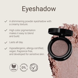 Sandstone Scandinavia Eyeshadow for Sensitive Eyes, 584 Dark Bronze, Brown Eyeshadow with Long Durability, Allergy Certified, Fragrance-Free and Vegan Eye Make-Up, Hypoallergenic Make-Up