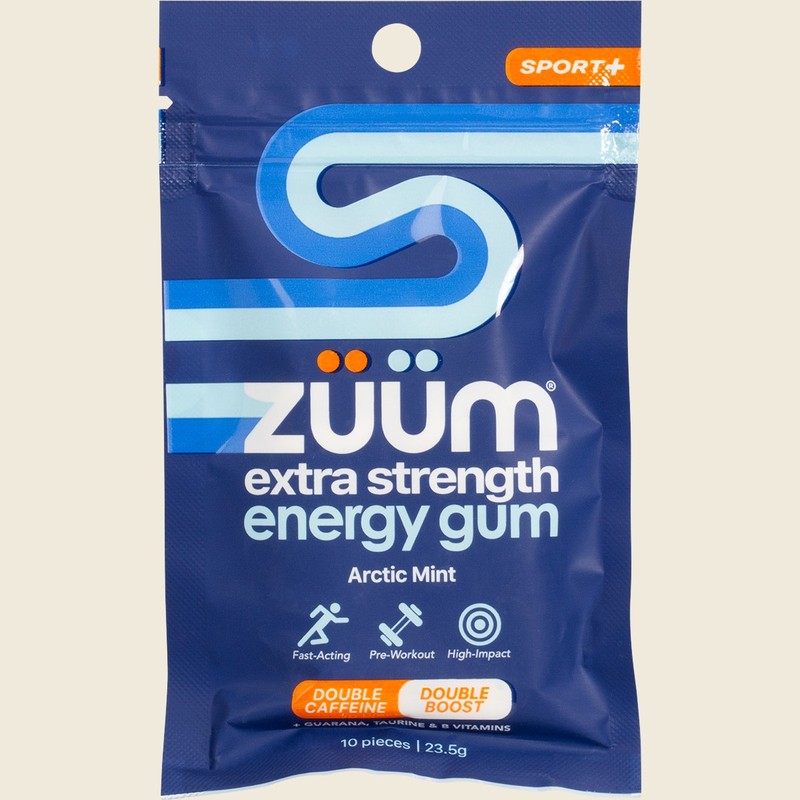 Zuum Energy Gum Extra Strength Sport Arctic Mint Hasta 16x10pcs