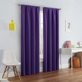 Eclipse Kendall Blackout - Panel de Cortina Termal, Púrpura, 107 cm x 213 cm (42 in x 84 in)