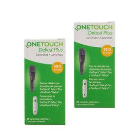 One Touch Lancetas Delica Paquete De 50 Lancetas.