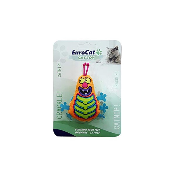 Eurocat Turuncu Tırtıl Kedi Oyuncağı, 9.5 Cm