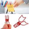 100Pcs Kitten Binder Clips Cute Animal Style Strong Clamping Hollow