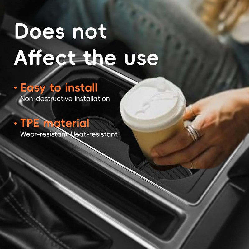 AOTEMILK Center Console Cup Holder Inserts Replacement Compatible with Ford