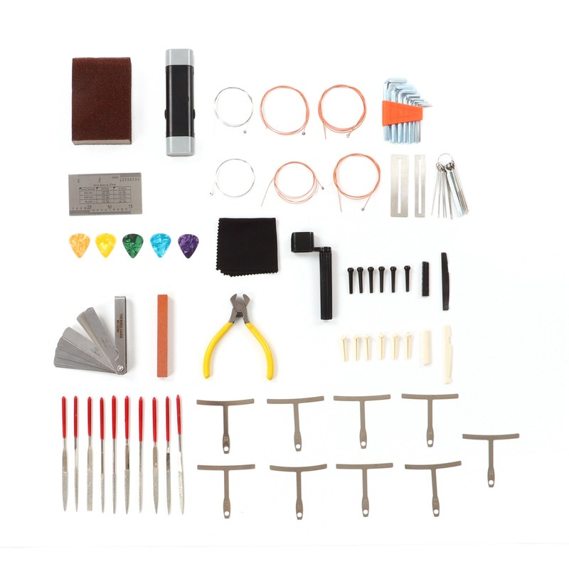Guitar Tool Kit Bridge Pin Saddle Nut File Radius Ruler