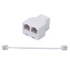 Ubramac Phone Line Splitter,Telephone Splitter,with RJ11 6P4C Plugs,Suitable for Telephone,Fax
