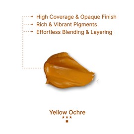 Art Whale Gouache Yellow Ochre Refills (50ml/1.7oz)|Intense Pigments, Easy Color Refill (2 pcs.)