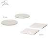 Soil Diatomaceous Earth Coaster Light Square Set of 2