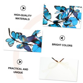 Healeved 3pcs Women Butterflies Garland Headband Delicate Headdress for Bridal Photography and Festivals Romantic Floral Hair Accessory Simulated Butterflies for Weddings and Special