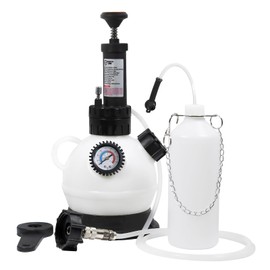 SMOTIVEPRO 2L Manual Brake Bleeder Fluid Pump, One Man Professional Brake Bleeder Kit Suitable for Most European Brake Mast Cylinder Reservoirs