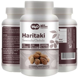WAY 4 ORGANIC W4O Haritaki Capsules (Tablets) – Terminalia Chebula, 300 Pills, 150 Servings, 1000 mg (Pack of 2)