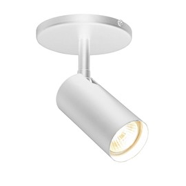 Dainolite STY-71SPT Stanly Contemporary Adjustable Spotlight, 7.25", Matte White, Can be Installed as Ceiling Light or Wall Light