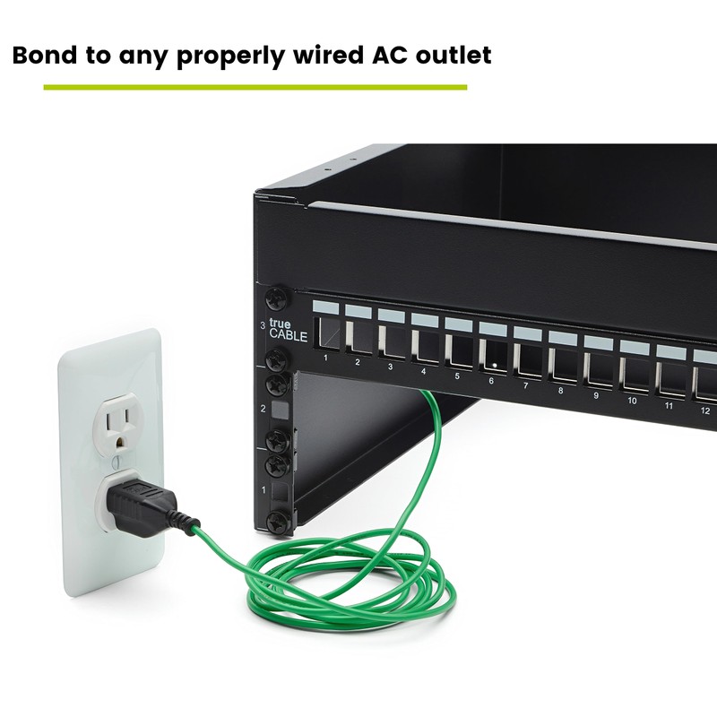 trueCABLE Shielded Ethernet Patch Panel Bond & Ground Extension Wire