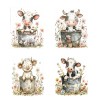 Twisted R Design Set of 4 8x10 Cute Cows Nursery